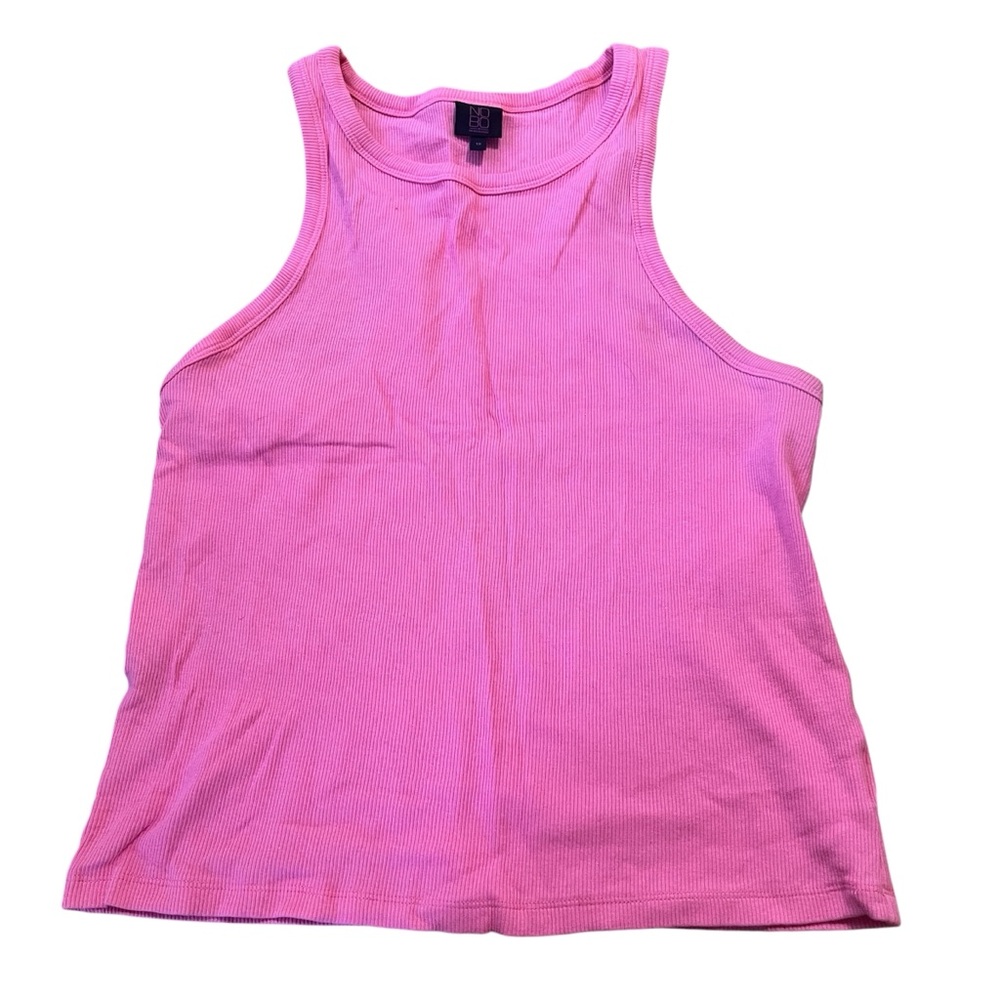 NWOT • Pink Ribbed Tank Top